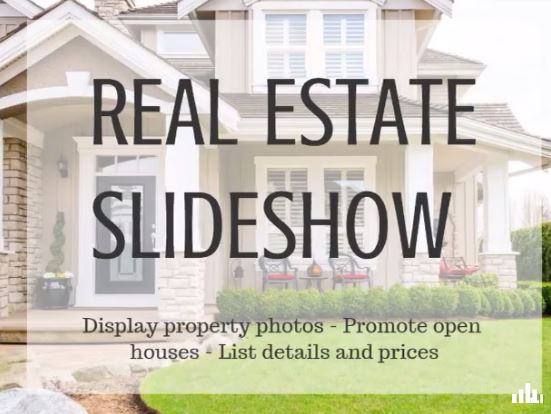 Real estate and business slideshows are super easy to make