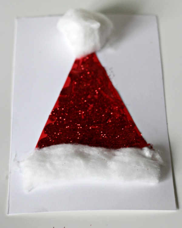 Sparkly Hat Christmas Card Idea