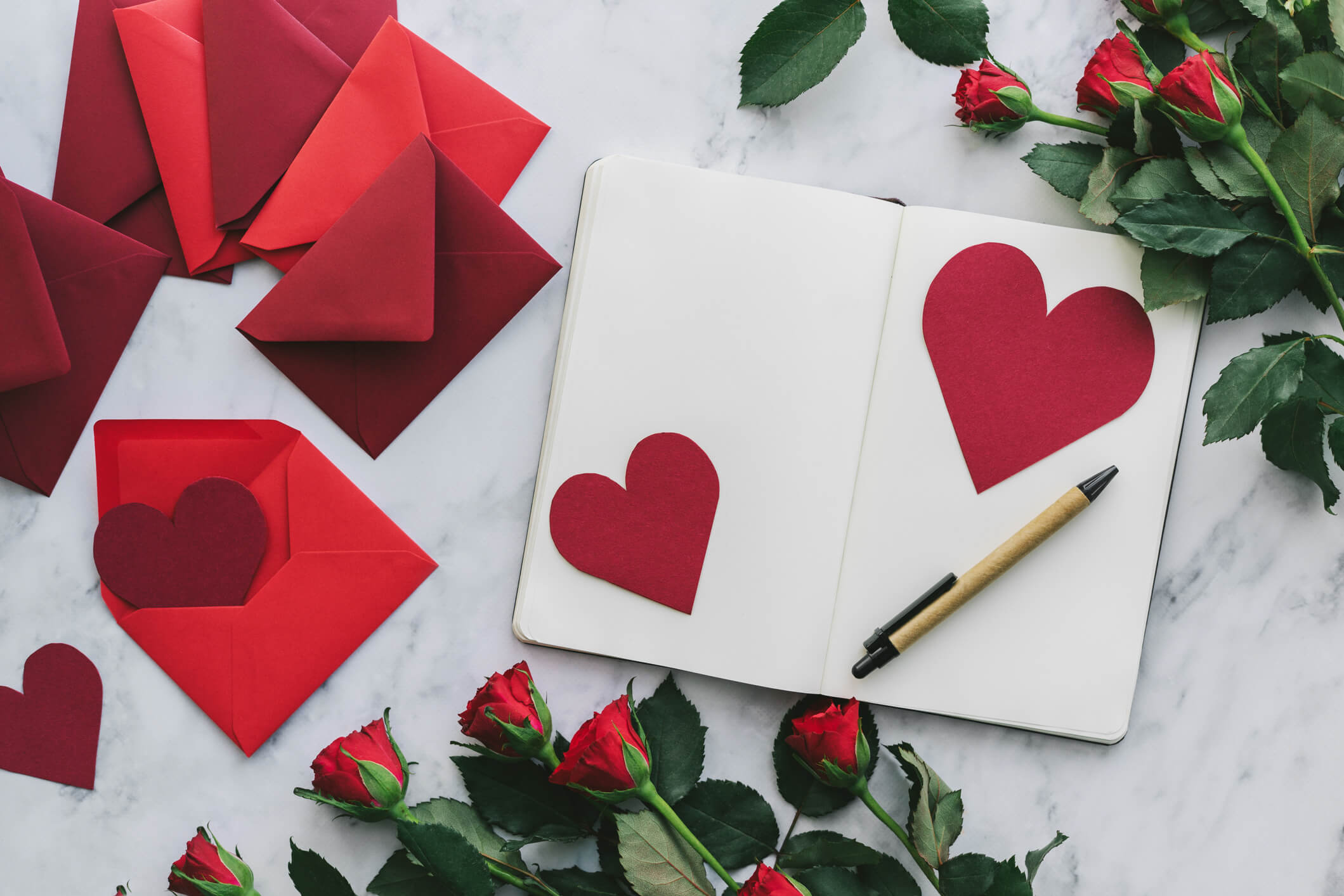 Handmade Valentines card  /'I love every bit of you/'