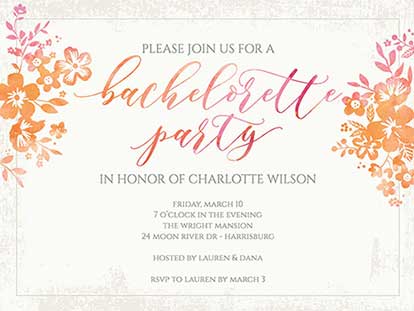 Bachelorette Party Invitation Wording for Any Theme | Smilebox